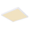 LED-DECKENLEUCHTE Sapana 29,4/29,4/2,5 cm    - Opal/Weiß, Basics, Kunststoff (29,4/29,4/2,5cm) - Globo