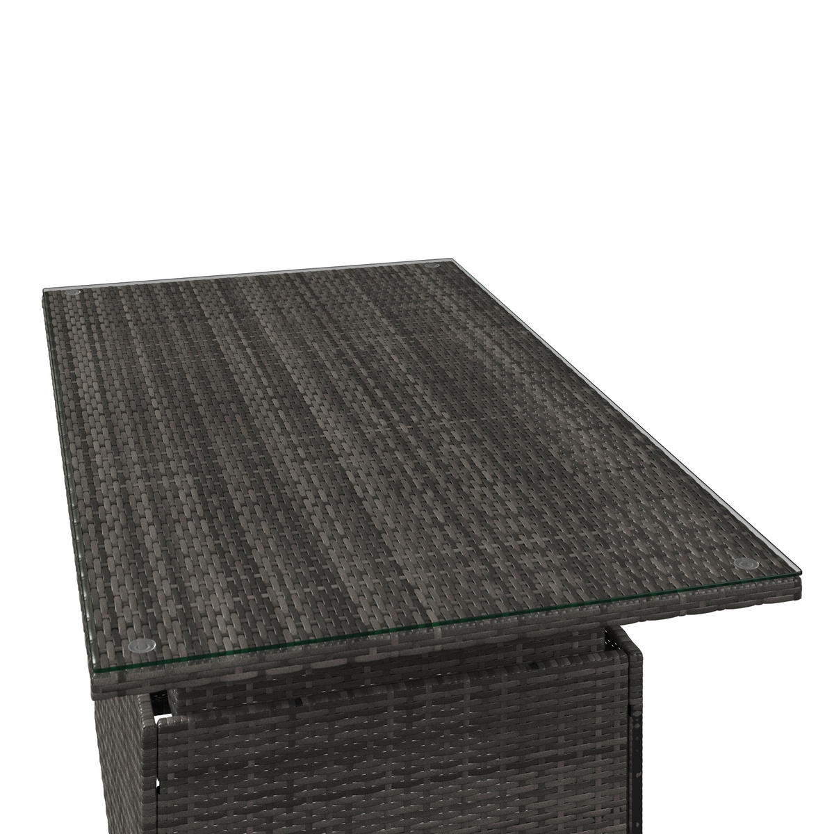 LOUNGEGARNITUR   140/48/68/80 cm Eisen  - Blaugrau/Grau, MODERN, Metall (140/48/68/80cm) - Ambia Garden