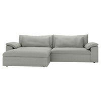 ECKSOFA  Chenille Greige  - Greige/Schwarz, Modern, Kunststoff/Textil (198/306cm) - Carryhome