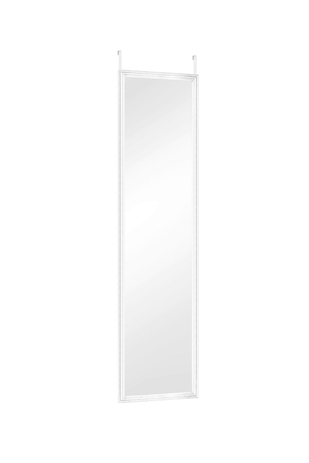 NÁSTENNÉ ZRKADLO 30/120/1,5 cm  - biela, Konventionell, plast/sklo (30/120/1,5cm)
