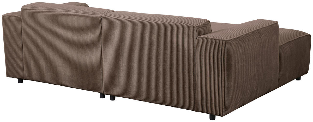 HÖRNSOFFA i manchester brun  - brun/svart, Design, textil/plast (161/234cm) - Livetastic