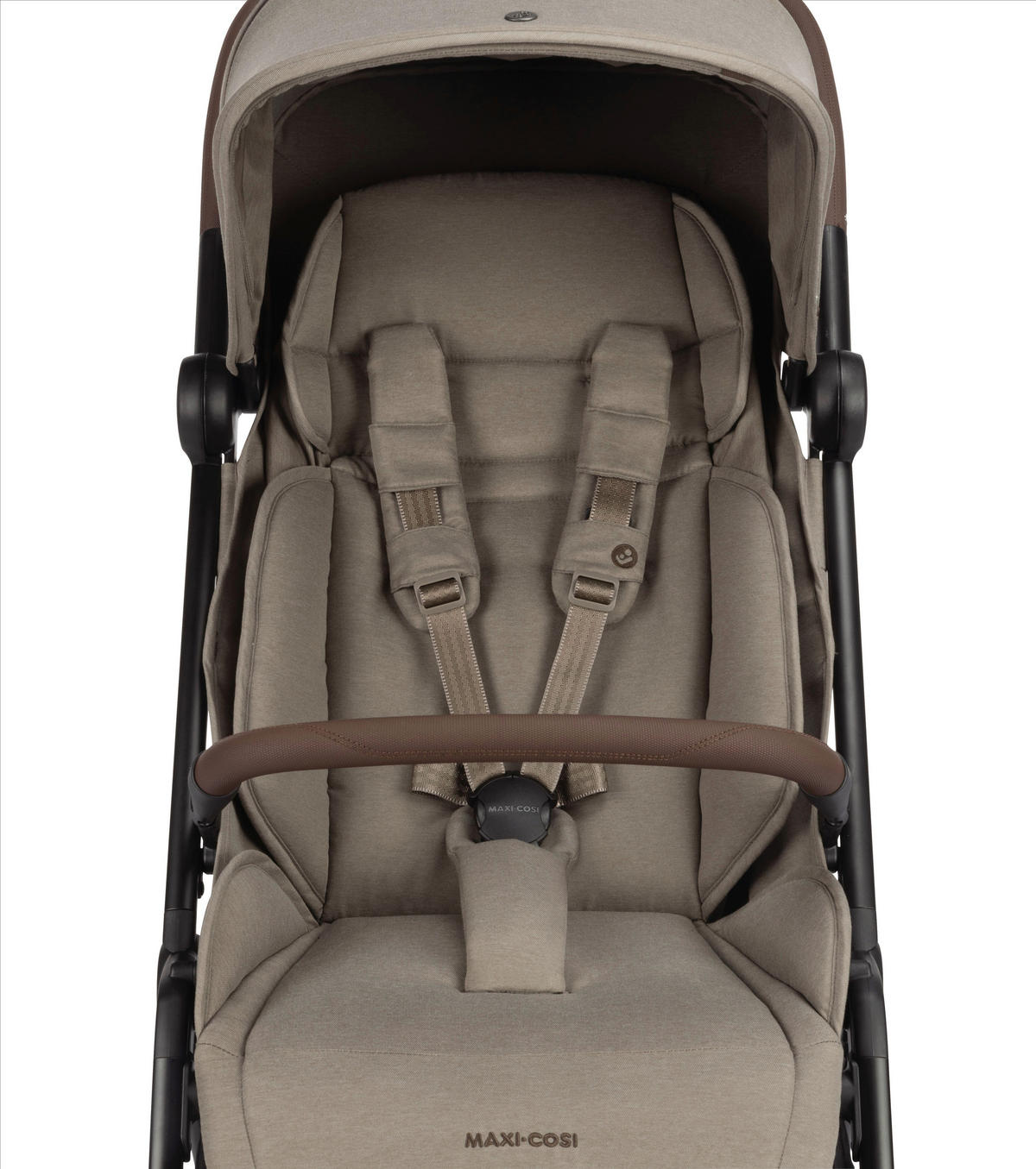 BUGGY Soho  - Graubraun/Schwarz, Basics, Textil/Metall (46/105/88cm) - Maxi-Cosi