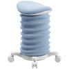 BÜROHOCKER Weiß, Hellblau  - Weiß/Hellblau, Design, Kunststoff/Textil (37,5/58-70/36cm) - Topstar