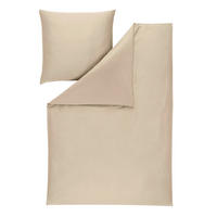 BETTWÄSCHE 2-teilig Levian Makosatin 135/200 cm  - Grau, Basics, Textil (135/200cm) - Estella