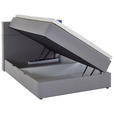 BOXSPRINGBETT 140/200 cm,  in Hellgrau  - Hellgrau/Schwarz, Design, Holz/Textil (140/200cm) - Xora