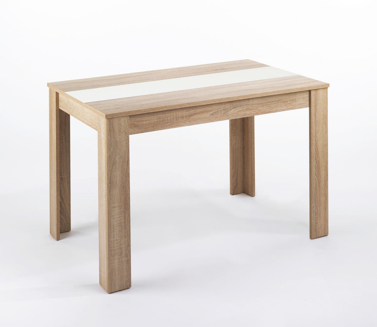 ESSTISCH 120/80/75 cm Nachbildung  Holzwerkstoff schnell aufzubauende und stabile Arbeitsfläche rechteckig Sonoma Eiche  - Sonoma Eiche, MODERN, Holzwerkstoff (120/80/75cm) - MID.YOU