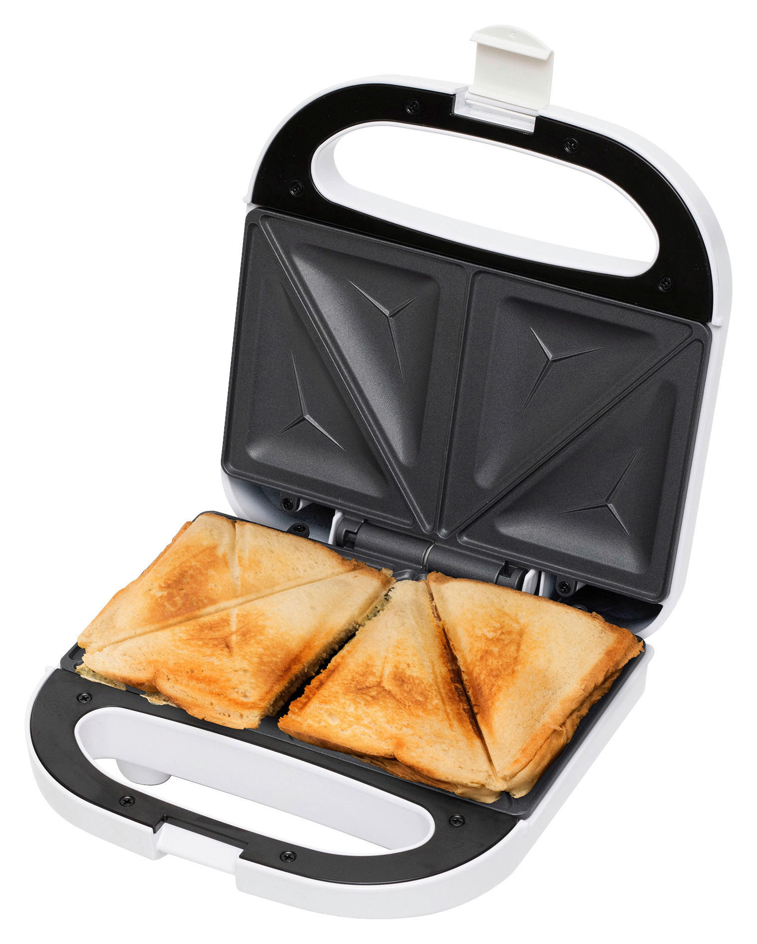 SZENDVICSSÜTŐ - fehér, műanyag/fém (22/9,5/22cm)