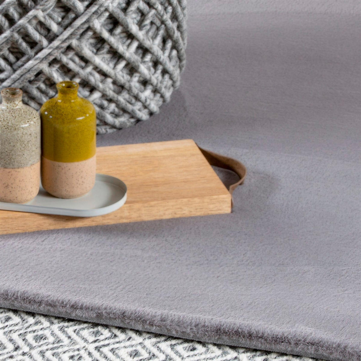 PLOCHO TKANÝ KOBEREC, 60/110 cm strieborná - strieborná, Basics, textil (60/110cm) - Kayoom