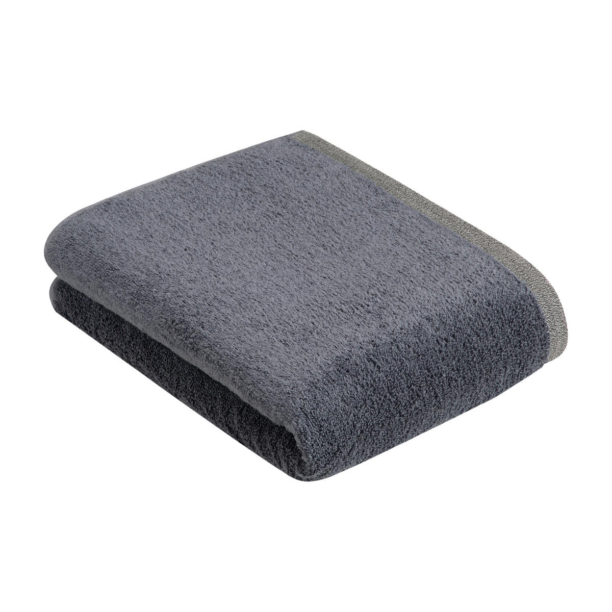 DUSCHTUCH 67/140 cm Prato  - Dunkelgrau, Basics, Textil (67/140cm) - Bugatti