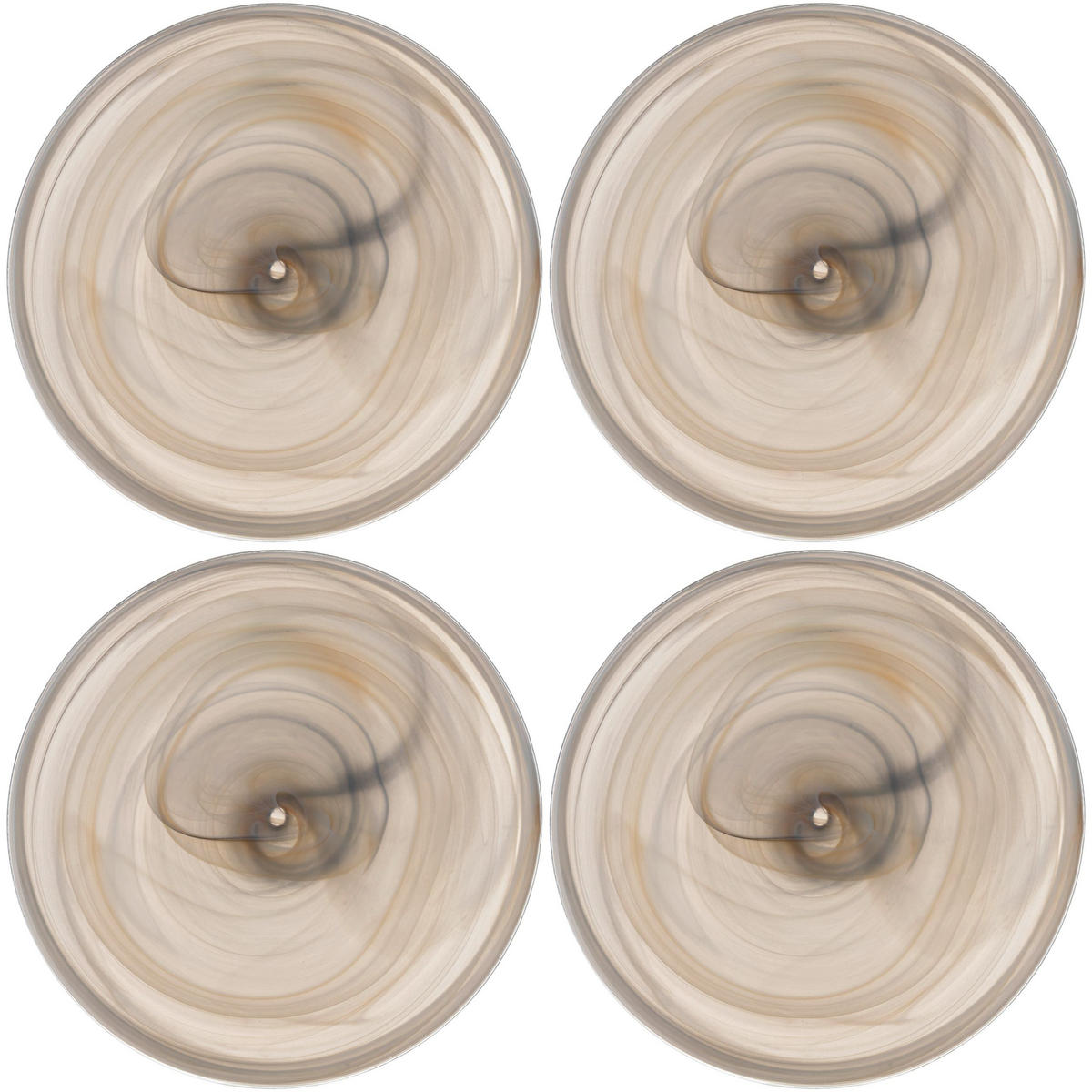 TELLER    - Beige, Design, Glas (17.6/1.5/17.6cm) - Leonardo