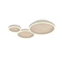 PLAFONIERĂ CU LED - nisipiu, Design, plastic/metal (70/55/8cm)