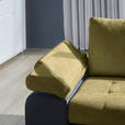 ECKSOFA in Flachgewebe Gelb, Grau  - Gelb/Grau, Design, Kunststoff/Textil (271/175cm) - Xora