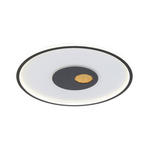LED-DECKENLEUCHTE  60/4,5 cm    - Goldfarben/Schwarz, Design, Kunststoff/Metall (60/4,5cm) - Dieter Knoll