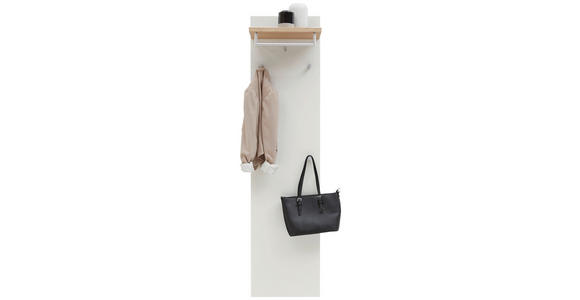 GARDEROBE 3-teilig in 180/193/31 cm - Eichefarben/Silberfarben, Design, Holz/Holzwerkstoff (180/193/31cm) - Dieter Knoll