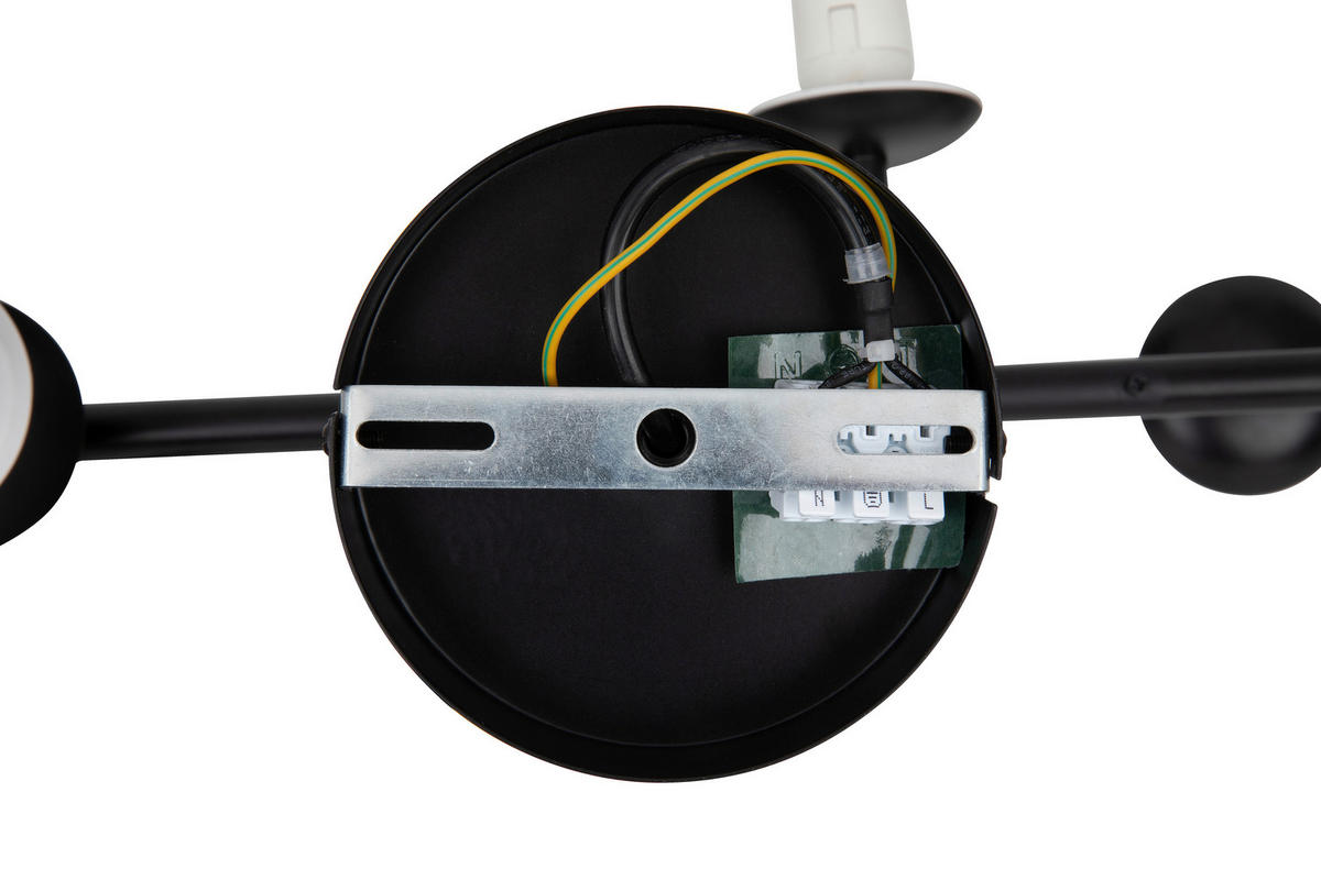 DECKENLEUCHTE 124/40/50 cm   - Weiß, Trend, Glas/Metall (124/40/50cm) - Novel