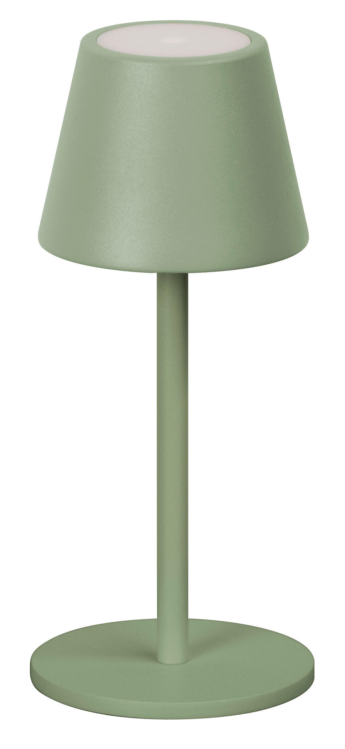 AKKU-TISCHLEUCHTE Salerno 8,5/20 cm  - Salbeigrün/Rostfarben, Design, Metall (8,5/20cm)