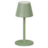 AKKU-TISCHLEUCHTE Salerno 8,5/20 cm  - Salbeigrün/Rostfarben, Design, Metall (8,5/20cm)