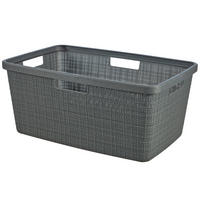 RUHÁSKOSÁR - sötétszürke, Basics, műanyag (59.4/39.4/25.6cm)
