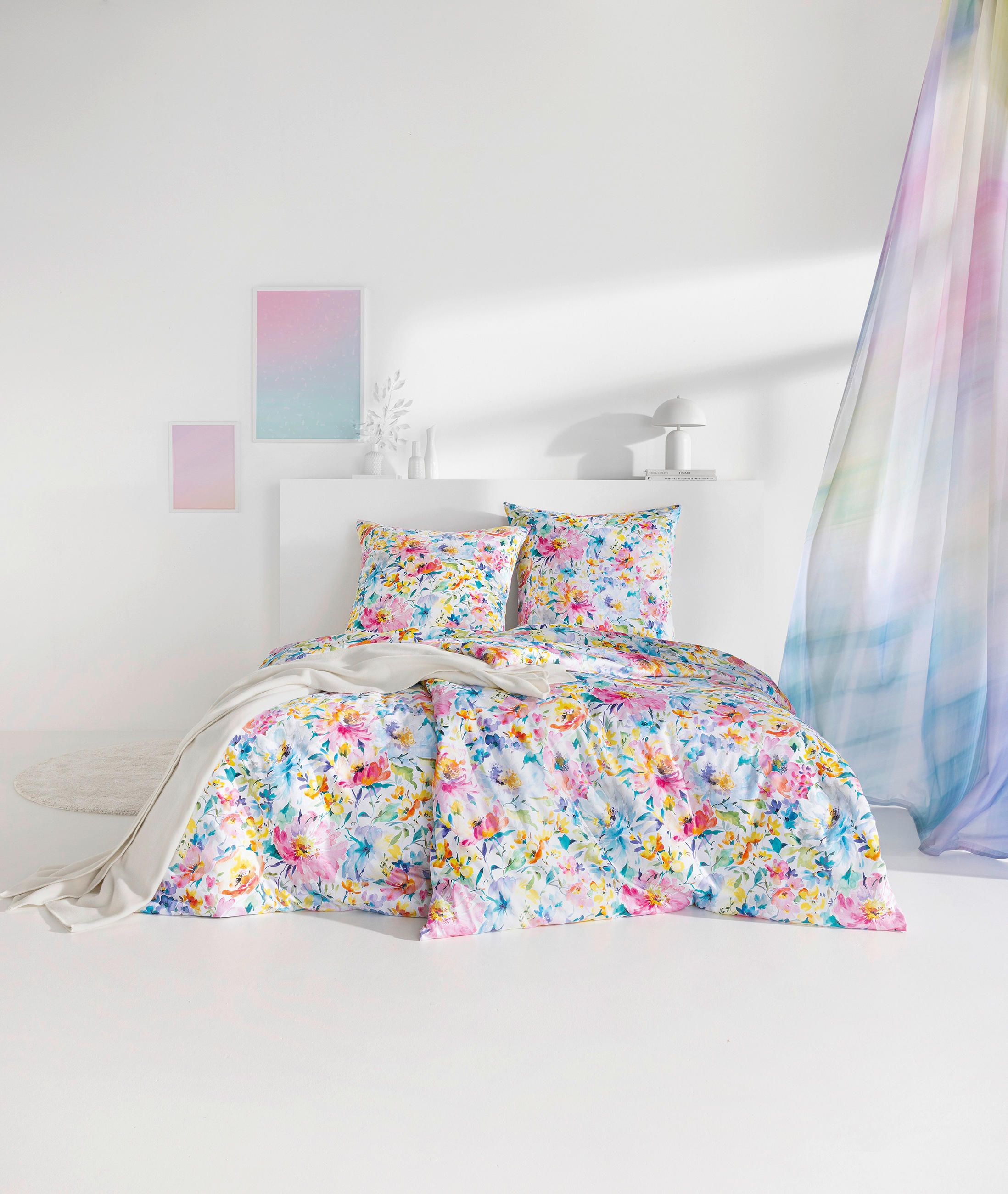BETTWÄSCHE Impulse Makosatin 200/200 cm  - Multicolor, Design, Textil (200/200cm) - Estella