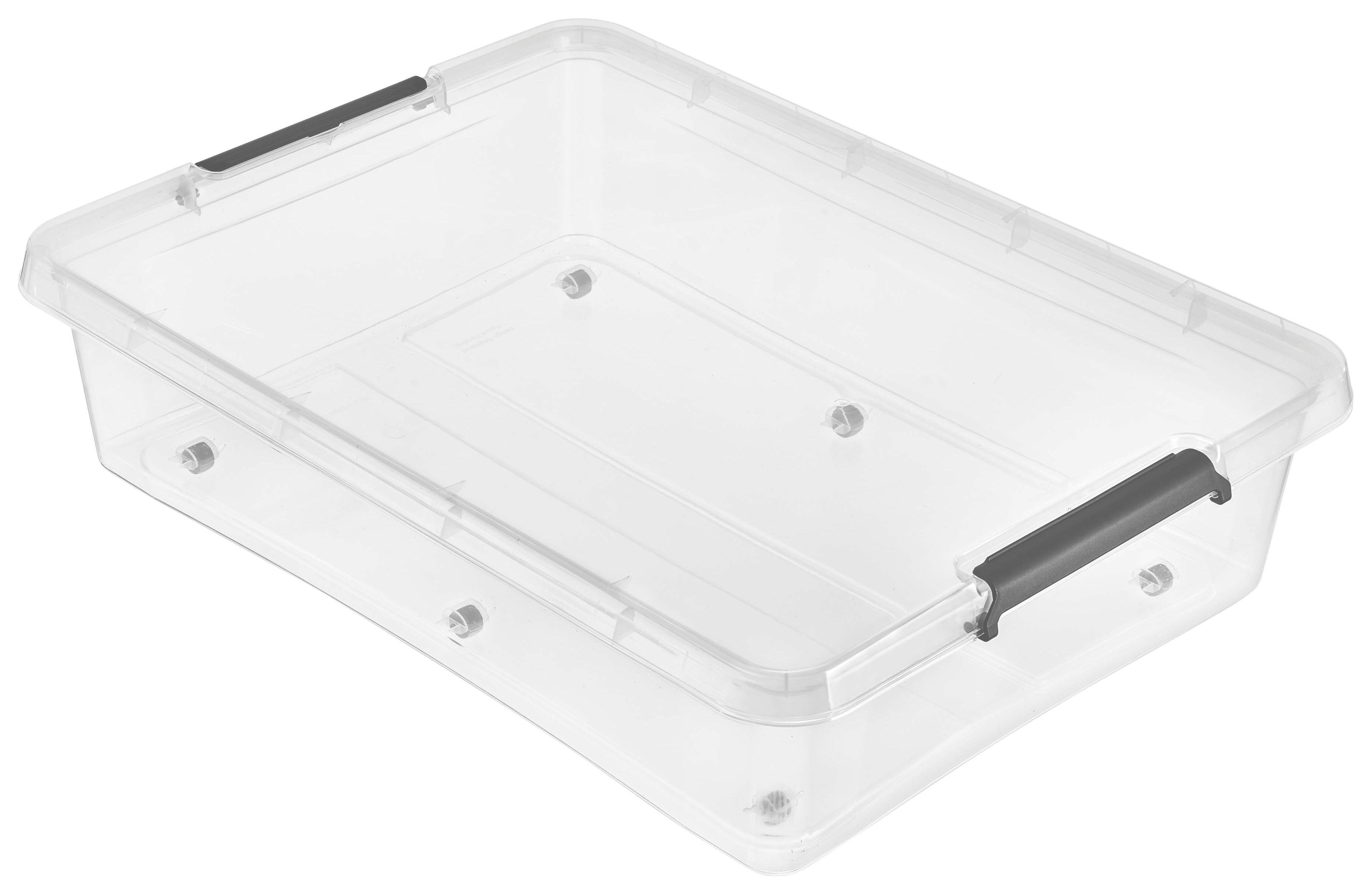 BOX MIT DECKEL 76/57/18 cm  - Transparent, Basics, Kunststoff (76/57/18cm) - Homeware