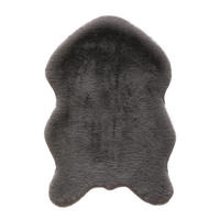 KUNSTFELL 60/90 cm Luna New  - Grau, Trend, Textil (60/90cm) - Novel