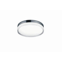 LED-DECKENLEUCHTE Tana 28/6,5 cm   - Chromfarben, Design, Glas/Metall (28/6,5cm) - Helestra