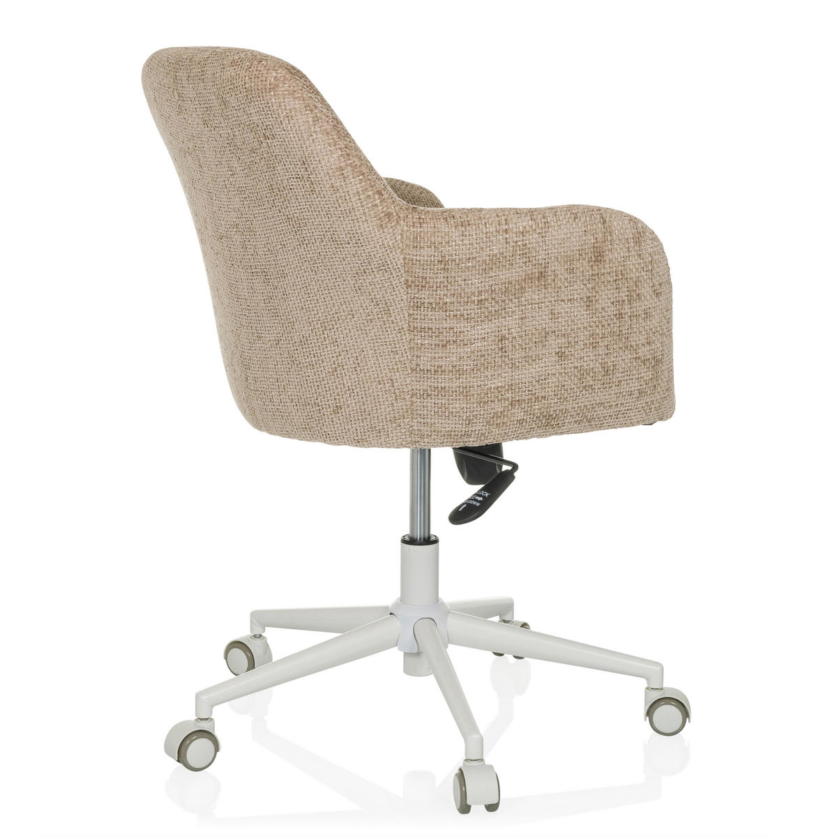 DREHSTUHL Beige  - Beige/Weiß, MODERN, Kunststoff/Textil (58/78/60cm) - MID.YOU