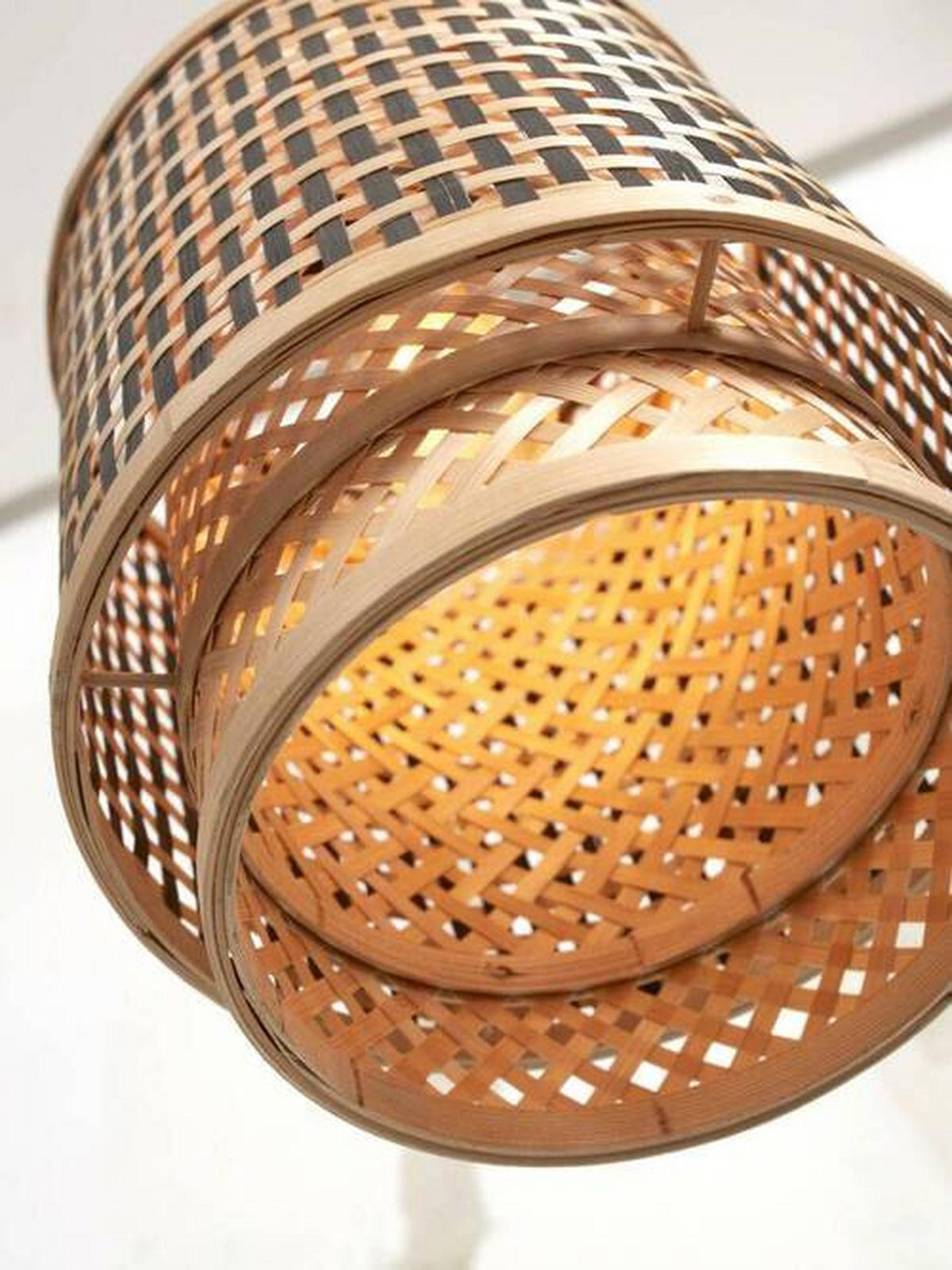 HÄNGLAMPA GOOD&MOJO  18/25 cm  - svart/naturfärgad, Trend, trä (18/25cm) - Good & Mojo