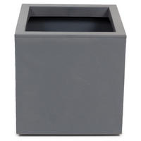 BLUMENKASTEN  - Grau, Basics, Kunststoff (30/30/30cm)
