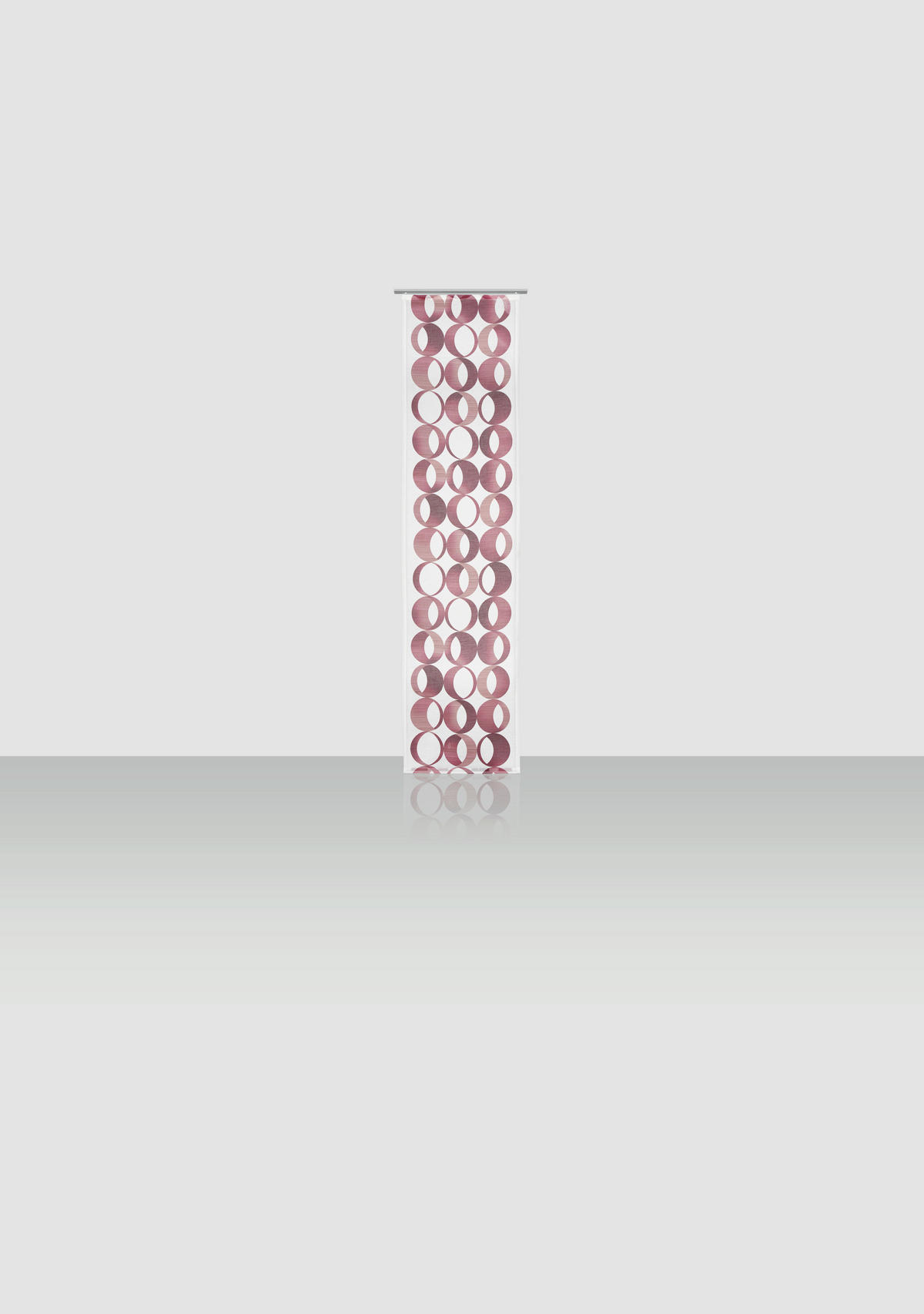 FLÄCHENVORHANG   halbtransparent  60/245 cm   - Rot, LIFESTYLE, Textil (60/245cm) - Novel