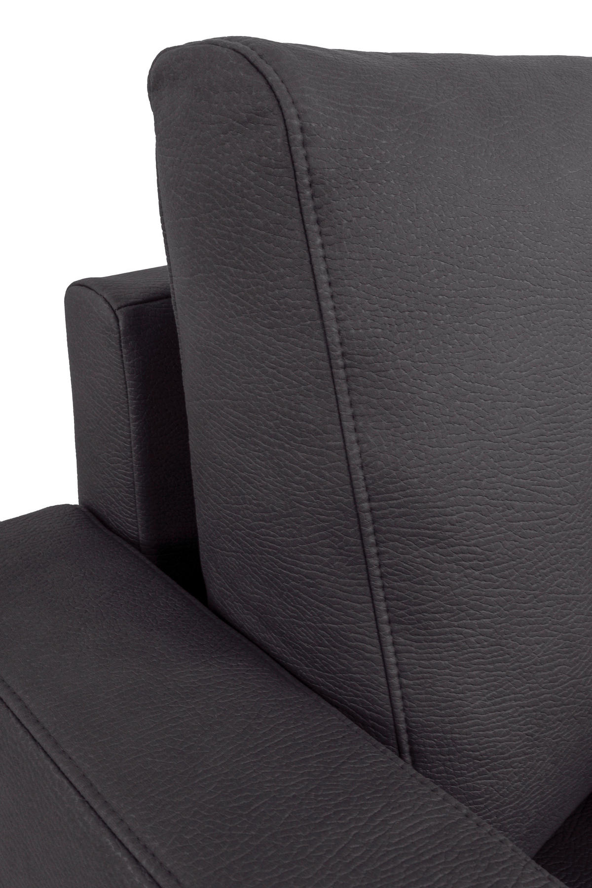 SESSEL in Lederlook Grau  - Schwarz/Grau, Konventionell, Holz/Textil (87/96/86cm) - Carryhome