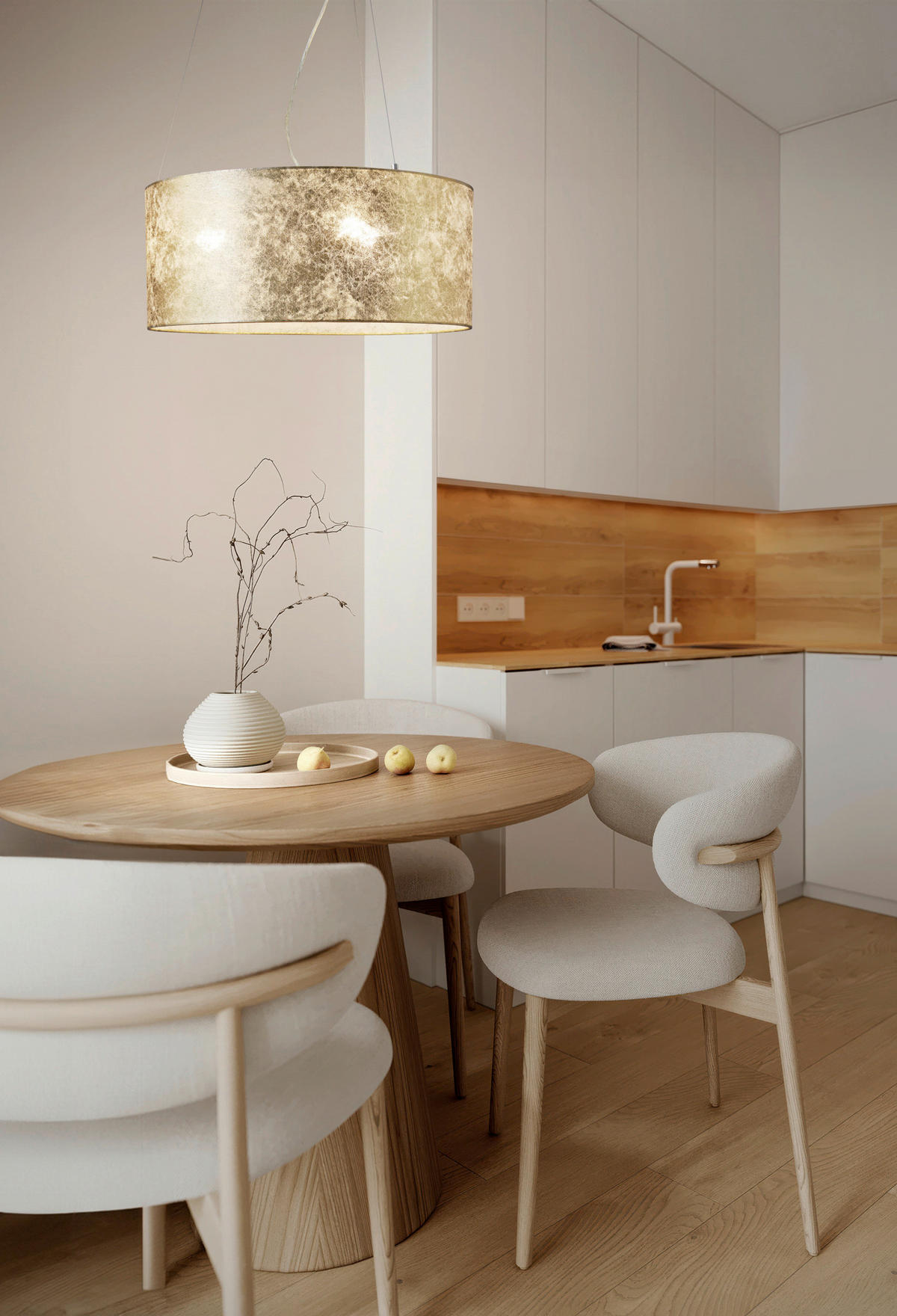 HÄNGELEUCHTE Viserbella 53/110 cm  - Champagner/Goldfarben, KONVENTIONELL, Textil/Metall (53/110cm) - Eglo