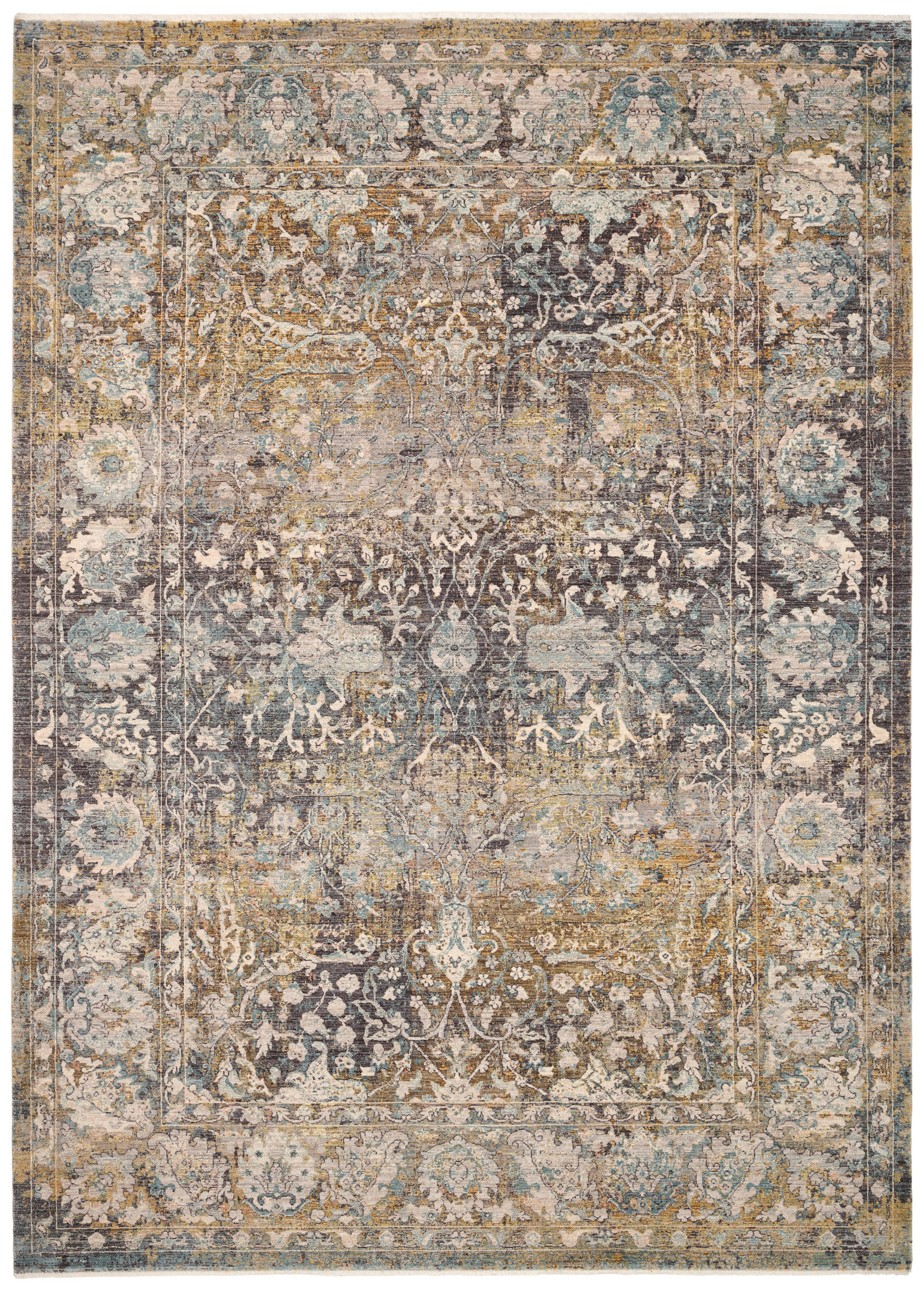 LÄUFER 80/300 cm Paulien Blau, Grau  - Blau/Grau, LIFESTYLE, Kunststoff/Textil (80/300cm) - Dieter Knoll
