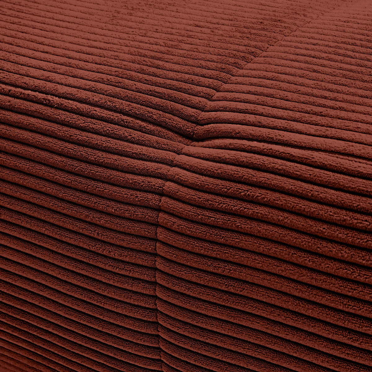 ECKSOFA in Cord Kupferfarben  - Schwarz/Kupferfarben, Konventionell, Textil/Metall (175/250cm) - Carryhome