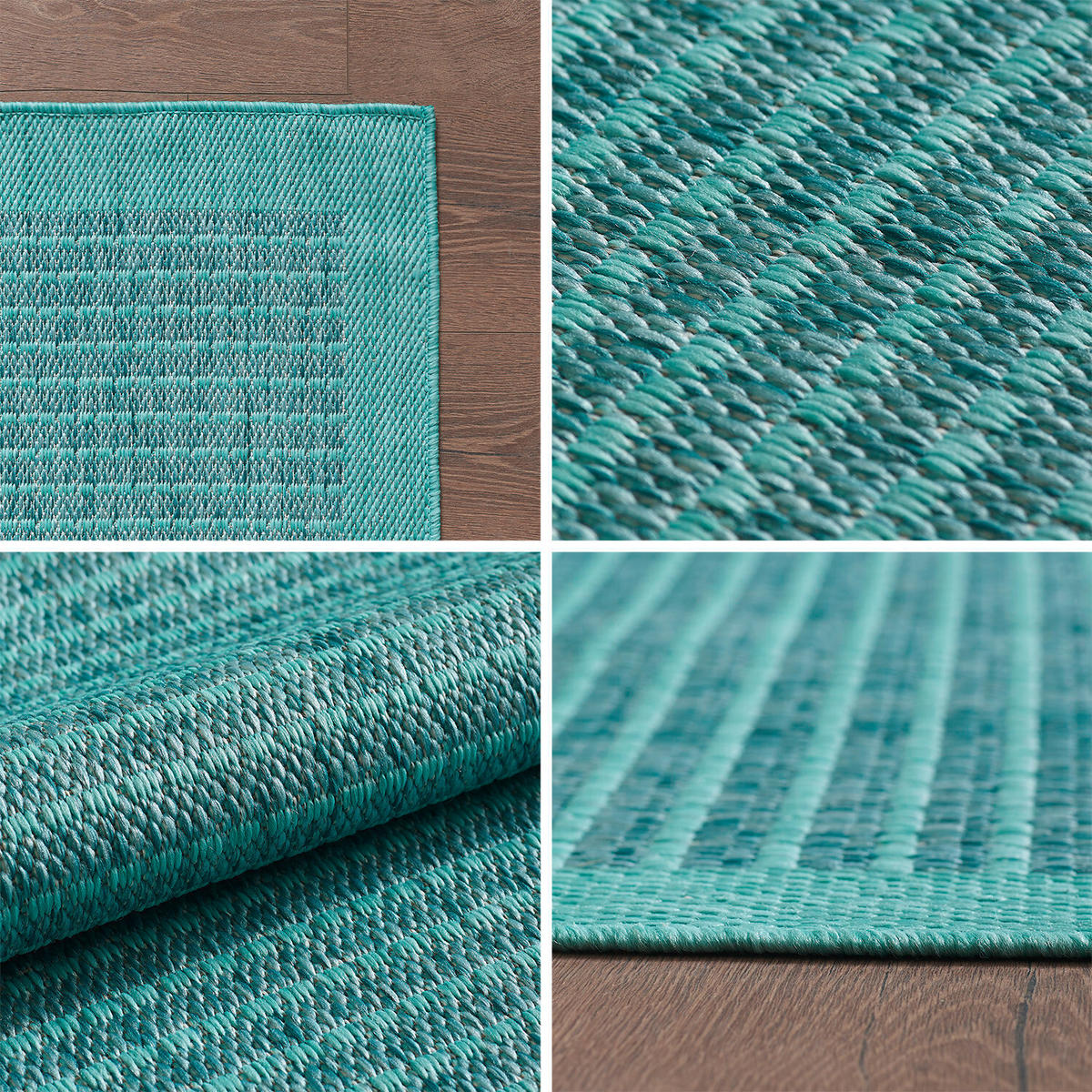 OUTDOORTEPPICH 200 cm GIZA Blau  - Blau, Basics, Textil (200cm) - Novel
