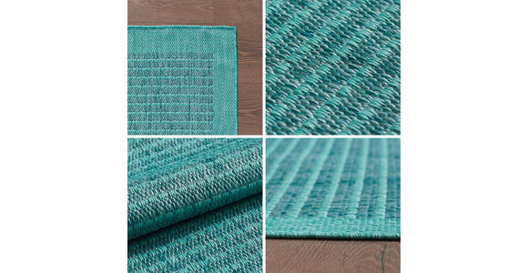 OUTDOORTEPPICH 280/370 cm GIZA  - Blau, Basics, Textil (280/370cm) - Novel