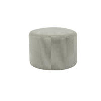 HOCKER Cord Hellgrau  - Hellgrau, MODERN, Kunststoff/Textil (55/38/55cm) - Livetastic