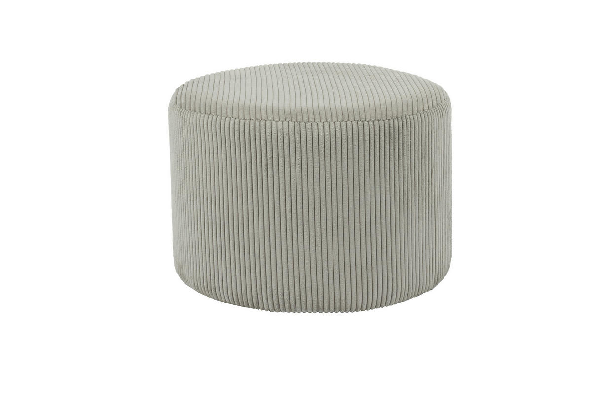 HOCKER Cord Hellgrau  - Hellgrau, MODERN, Kunststoff/Textil (55/38/55cm) - Livetastic