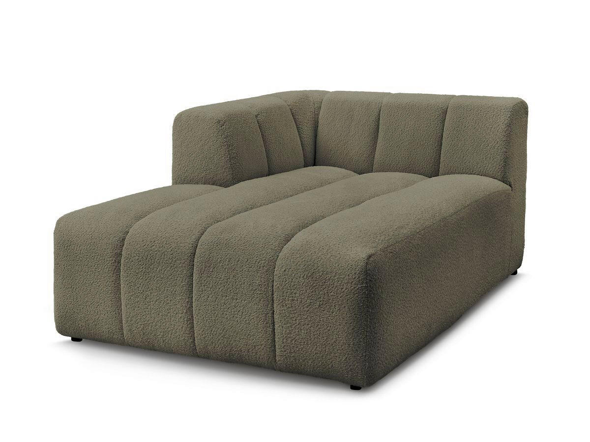 SOFAELEMENT ANNECY Bouclé Grün  - Schwarz/Grün, MODERN, Kunststoff/Textil (120/72/170cm)