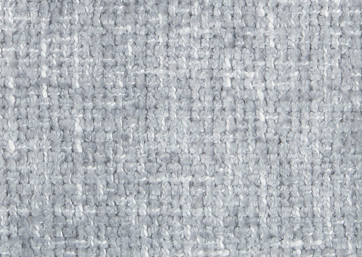 ECKSOFA in Chenille Hellgrau  222/323 cm  - Hellgrau/Schwarz, Design, Textil/Metall (222/323cm) - Beldomo Style