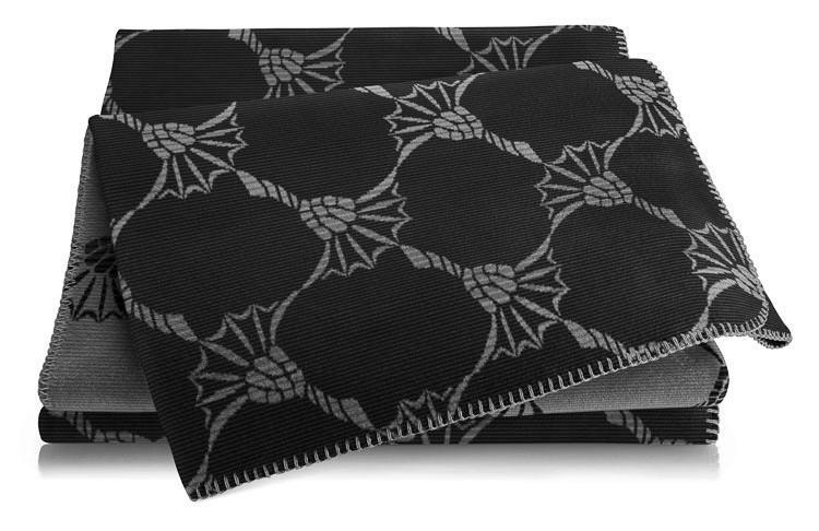 WOHNDECKE CORNFLOWER ALLOVER 150/200 cm  - Schwarz, Basics, Textil (150/200cm) - Joop!