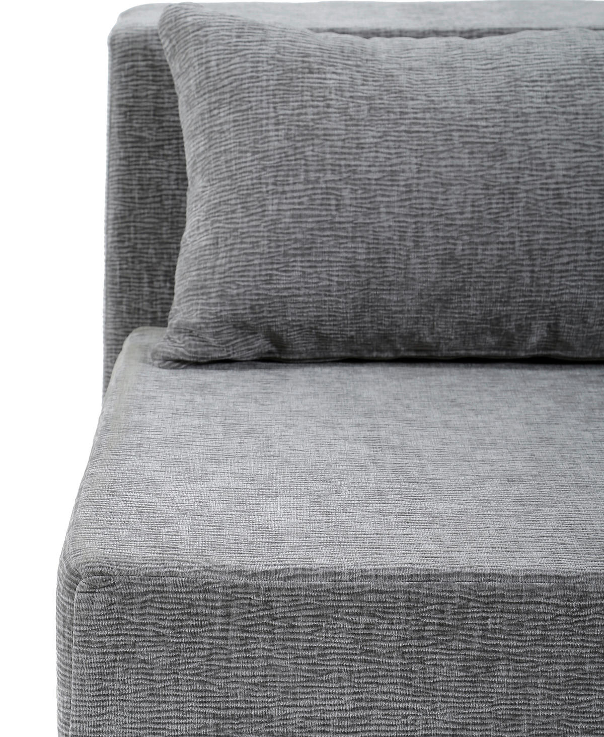 SOFAELEMENT in Leinenoptik Hellgrau  - Hellgrau, Design, Textil (82/64/95cm) - P & B