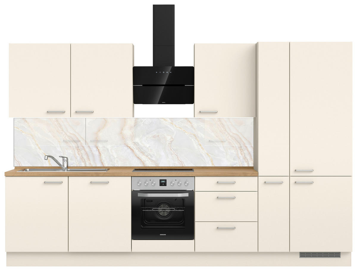 KÜCHENRÜCKWAND  - Sandfarben/Beige, Basics, Kunststoff/Metall (240/53,7/0,6cm) - Fani