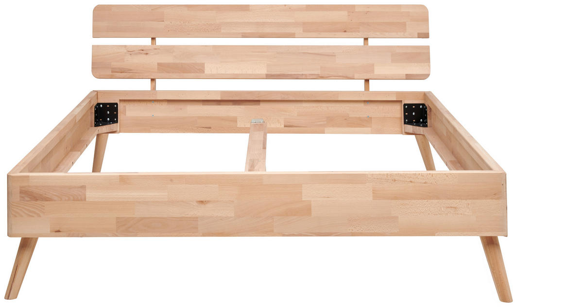 BETT 140/200 cm  in Kernbuche  - Kernbuche, Natur, Holz (140/200cm) - MID.YOU