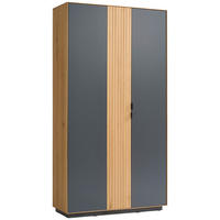 GARDEROBENSCHRANK  in 105/200/42 cm  - Eichefarben/Grau, Natur, Holz/Holzwerkstoff (105/200/42cm) - Linea Natura