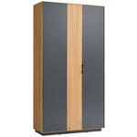 GARDEROBENSCHRANK  in 105/200/42 cm  - Eichefarben/Grau, Natur, Holz/Holzwerkstoff (105/200/42cm) - Linea Natura