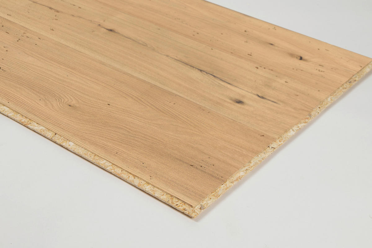 DECOWALL ESBJERG RÜSTER 3 Stück  - Ulmefarben, Design, Naturmaterialien (125/66/1.2cm) - Egger Holzwerkstoffe