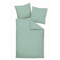 BETTWÄSCHE Seersucker 135/200 cm  - Jadegrün, Basics, Textil (135/200cm) - Janine