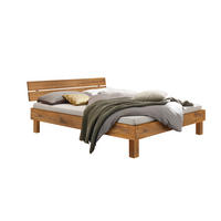 BETT 120/200 cm  Wildeiche   - Wildeiche/Eichefarben, Natur, Holz (120/200cm) - Hasena