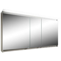 SPIEGELSCHRANK 140/73/15 cm  - Chromfarben, KONVENTIONELL, Glas/Holzwerkstoff (140/73/15cm) - b-collection